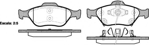 Brake Pad Set, disc brake P6663.12