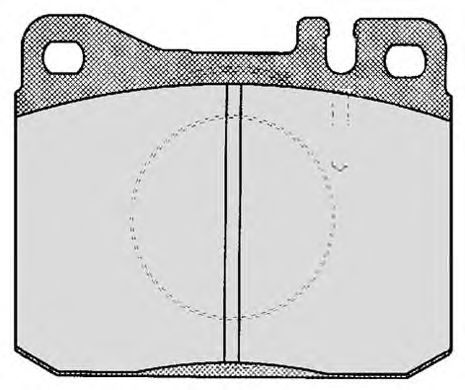 Brake Pad Set, disc brake 148.0