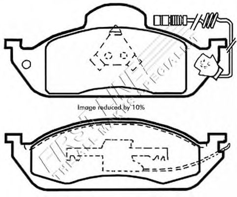 Brake Pad Set, disc brake FBP3265