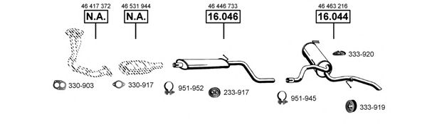 Exhaust System FI163005