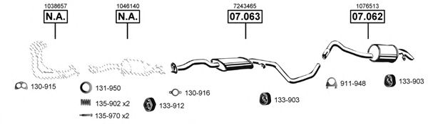 Exhaust System FO074055