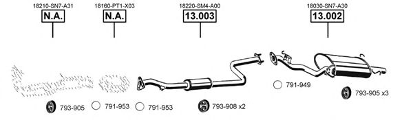 Exhaust System HO130170