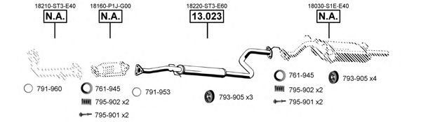 Exhaust System HO130800