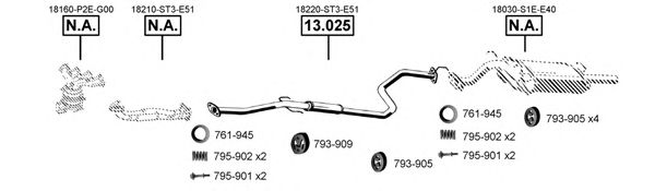 Exhaust System HO130805