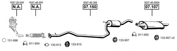 Exhaust System MA110700