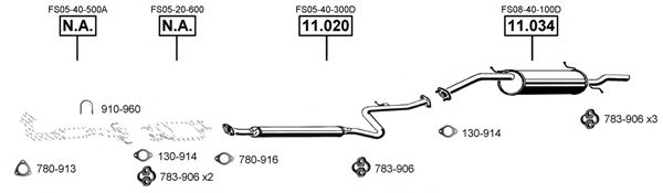 Exhaust System MA112030