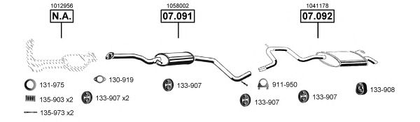Exhaust System FO073500