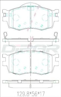 Brake Pad Set, disc brake DFB2292