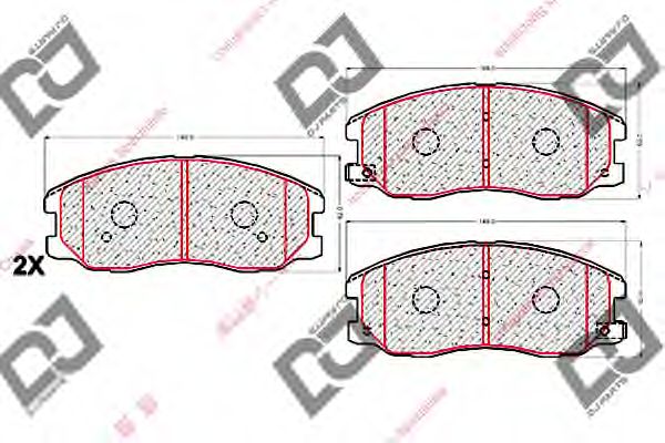 Brake Pad Set, disc brake BP2062