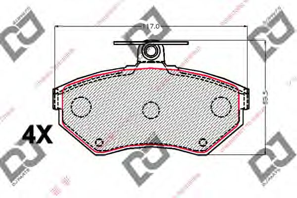 Brake Pad Set, disc brake BP2101