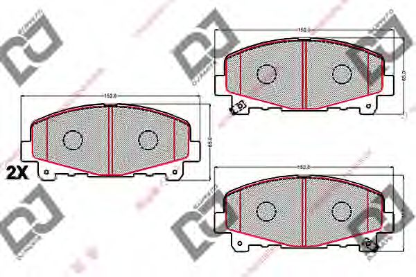 Brake Pad Set, disc brake BP2138
