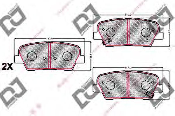 Brake Pad Set, disc brake BP2154