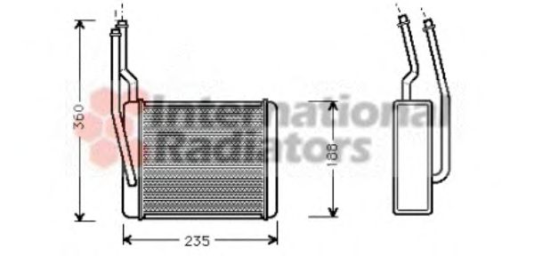 Heat Exchanger, interior heating 18006272