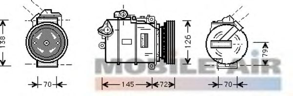 Compressor, airconditioning 0600K226