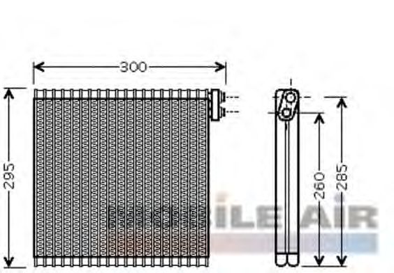 Evaporator, air conditioning 5300V483