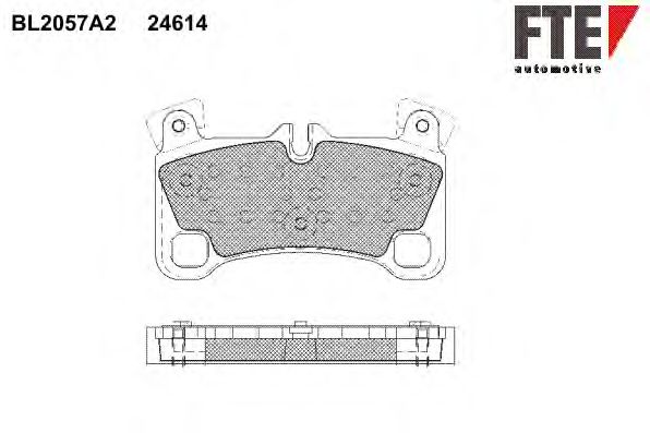 Brake Pad Set, disc brake BL2057A2