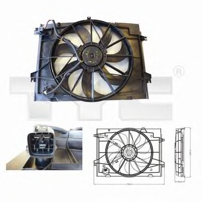 Fan, radiator 817-0001