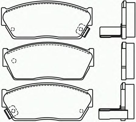 Комплект тормозных колодок, дисковый тормоз P 28 004