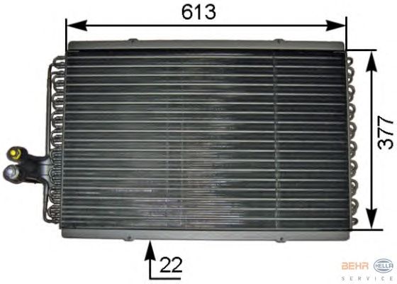 Condenser, air conditioning 8FC 351 301-461