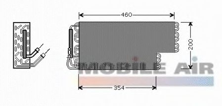 Evaporator, air conditioning 6030V384