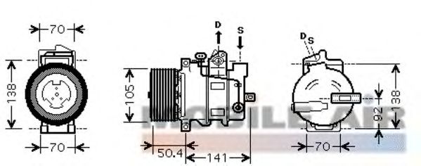 Compressor, air conditioning 6030K431