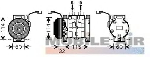 Compressor, air conditioning 6052K110