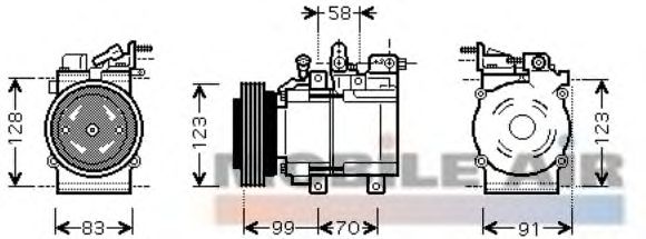 Compressor, airconditioning 6082K197