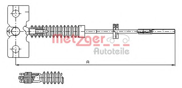 Cable, parking brake 17.0221