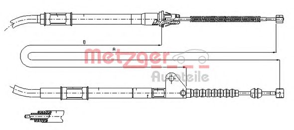 Cable, parking brake 17.1413