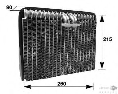 Evaporator, air conditioning 8FV 351 210-591
