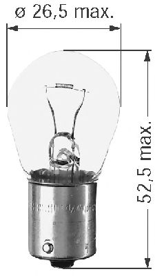 Bulb, indicator; Bulb, stop light; Bulb, rear fog light; Bulb, reverse light 0500312210