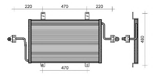 Condensator, airconditioning QCN181
