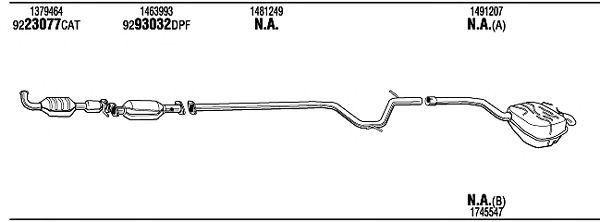 Exhaust System FOH24458A