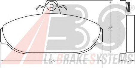 Brake Pad Set, disc brake 36505
