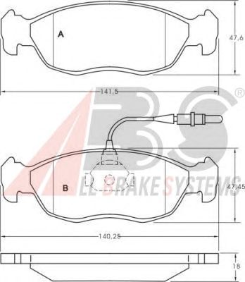 Brake Pad Set, disc brake 36850
