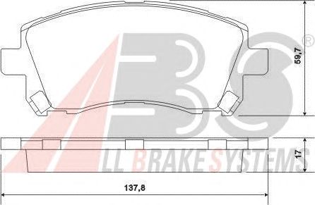 Brake Pad Set, disc brake 36972