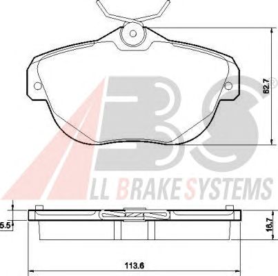 Brake Pad Set, disc brake 37539 OE