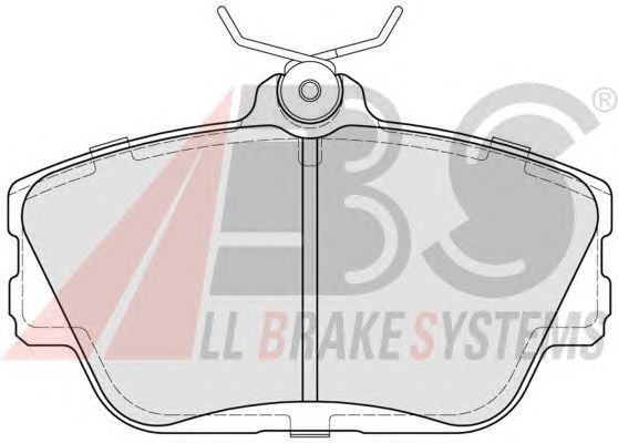 Brake Pad Set, disc brake 38598