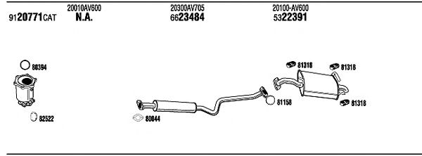 Exhaust System NIH16591B