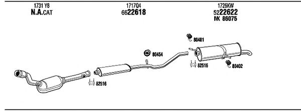 Exhaust System PET16613