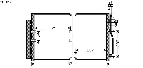 Condensator, airconditioning OL5425