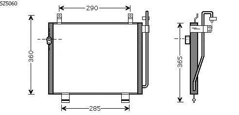 Condensator, airconditioning SZ5060