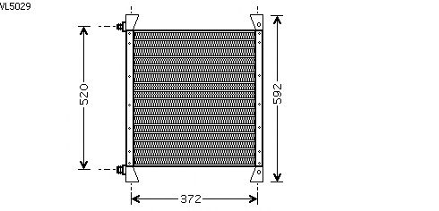 Condensator, airconditioning VL5029