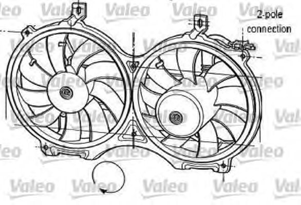 Electric Motor, radiator fan 696051