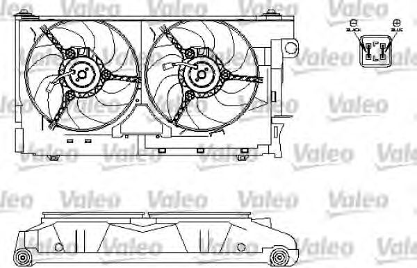 Electric Motor, radiator fan 696213