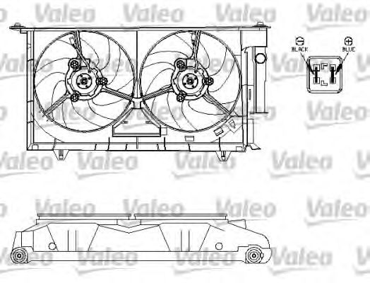 Electric Motor, radiator fan 696214