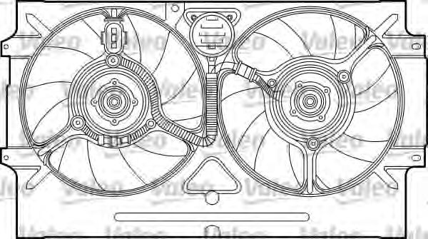 Electric Motor, radiator fan 698320