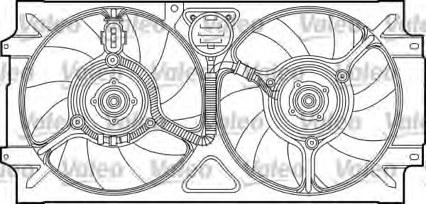 Electric Motor, radiator fan 698321