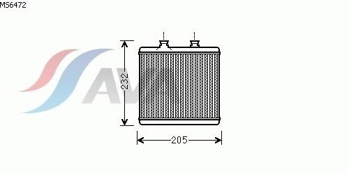 Heat Exchanger, interior heating MS6472
