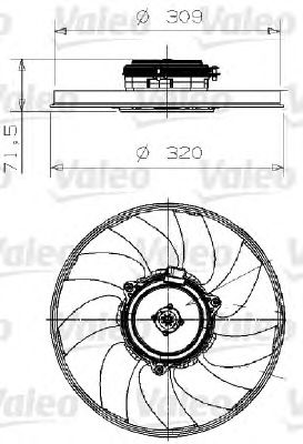 Fan, radiator 696027